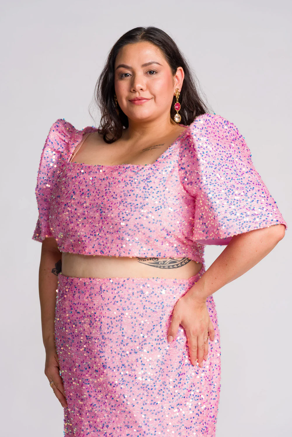 'Binibini' Sequin Mini Skirt (Pastel Pink) - Image 22