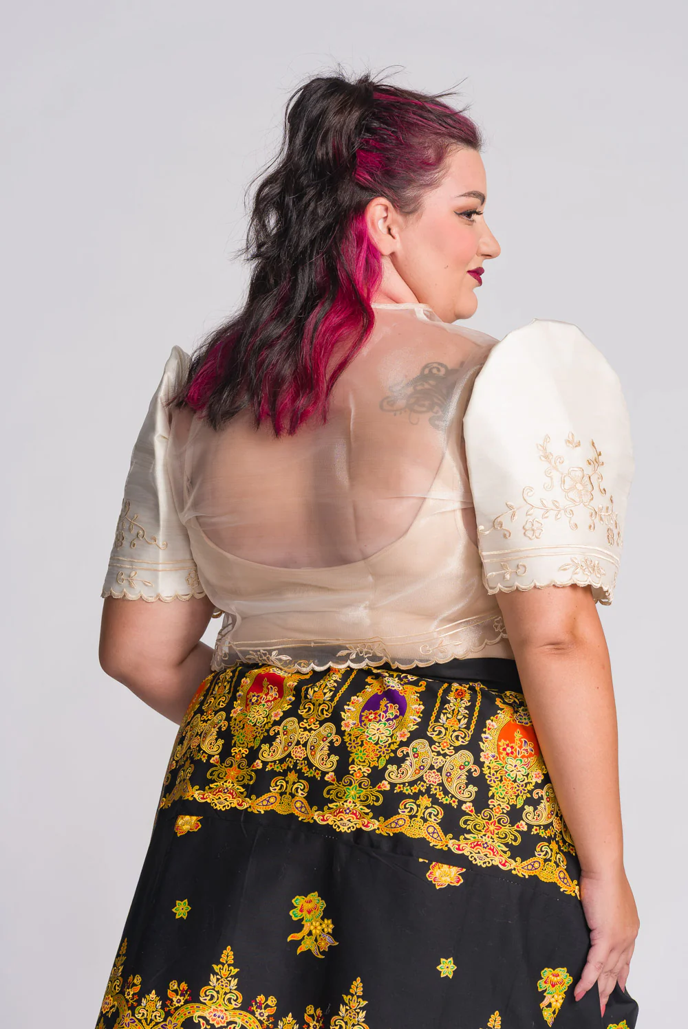 'Carmen' Filipiniana Bolero (Cream) - Image 11