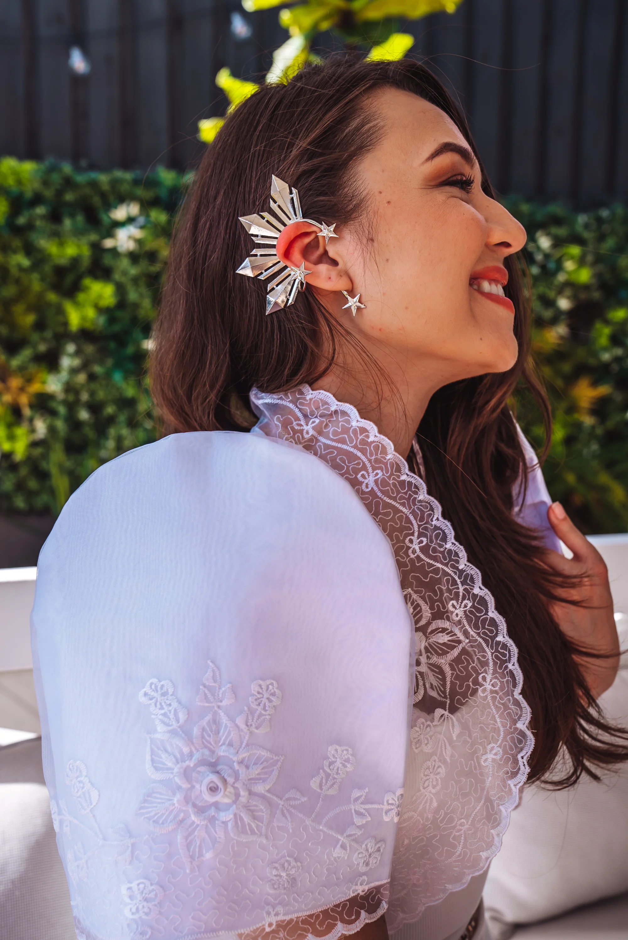 'Catriona' Sun & Stars Ear Cuff (Silver | Original) - Image 4