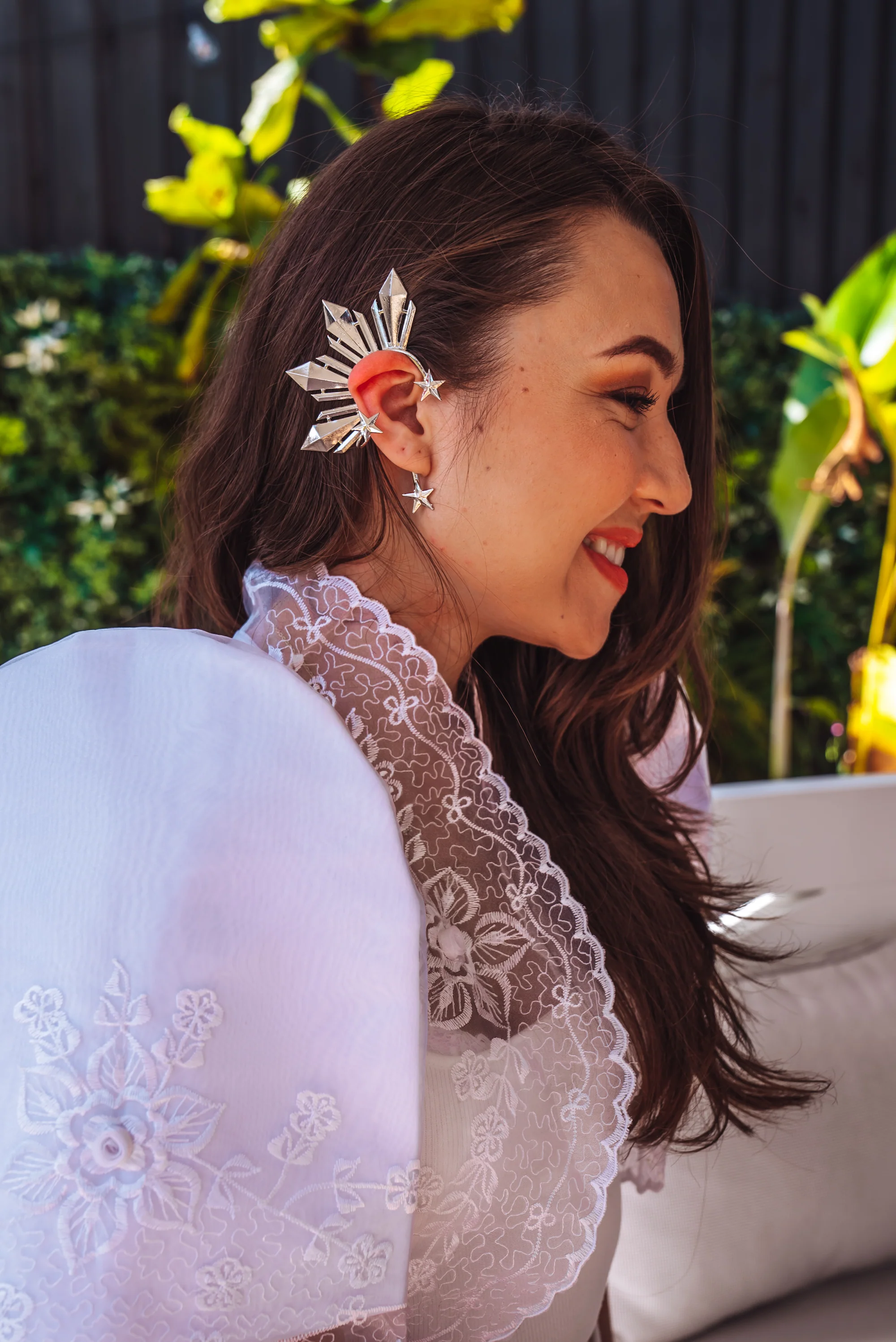 'Catriona' Sun & Stars Ear Cuff (Silver | Original) - Image 5