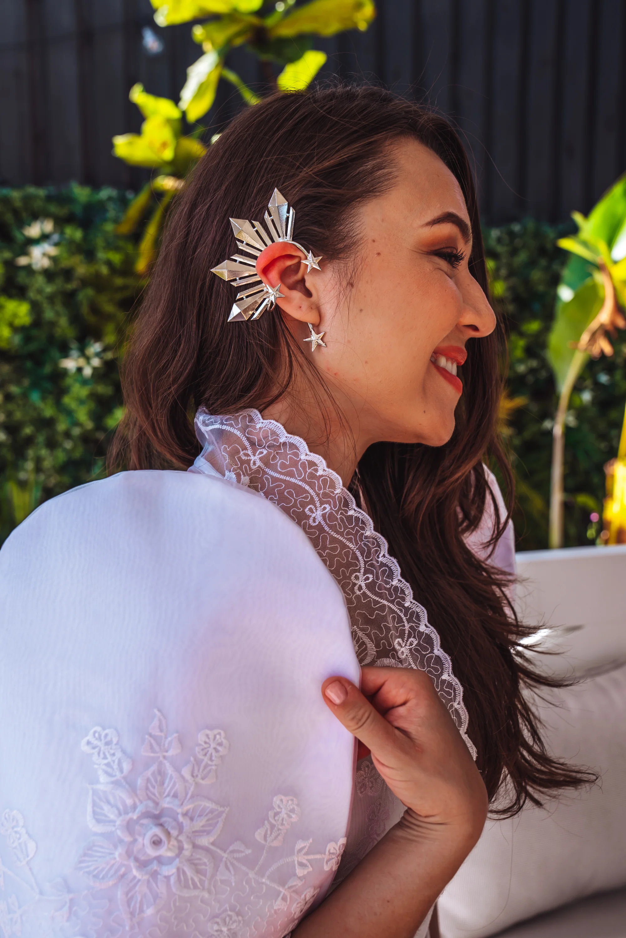 'Catriona' Sun & Stars Ear Cuff (Silver | Original) - Image 6