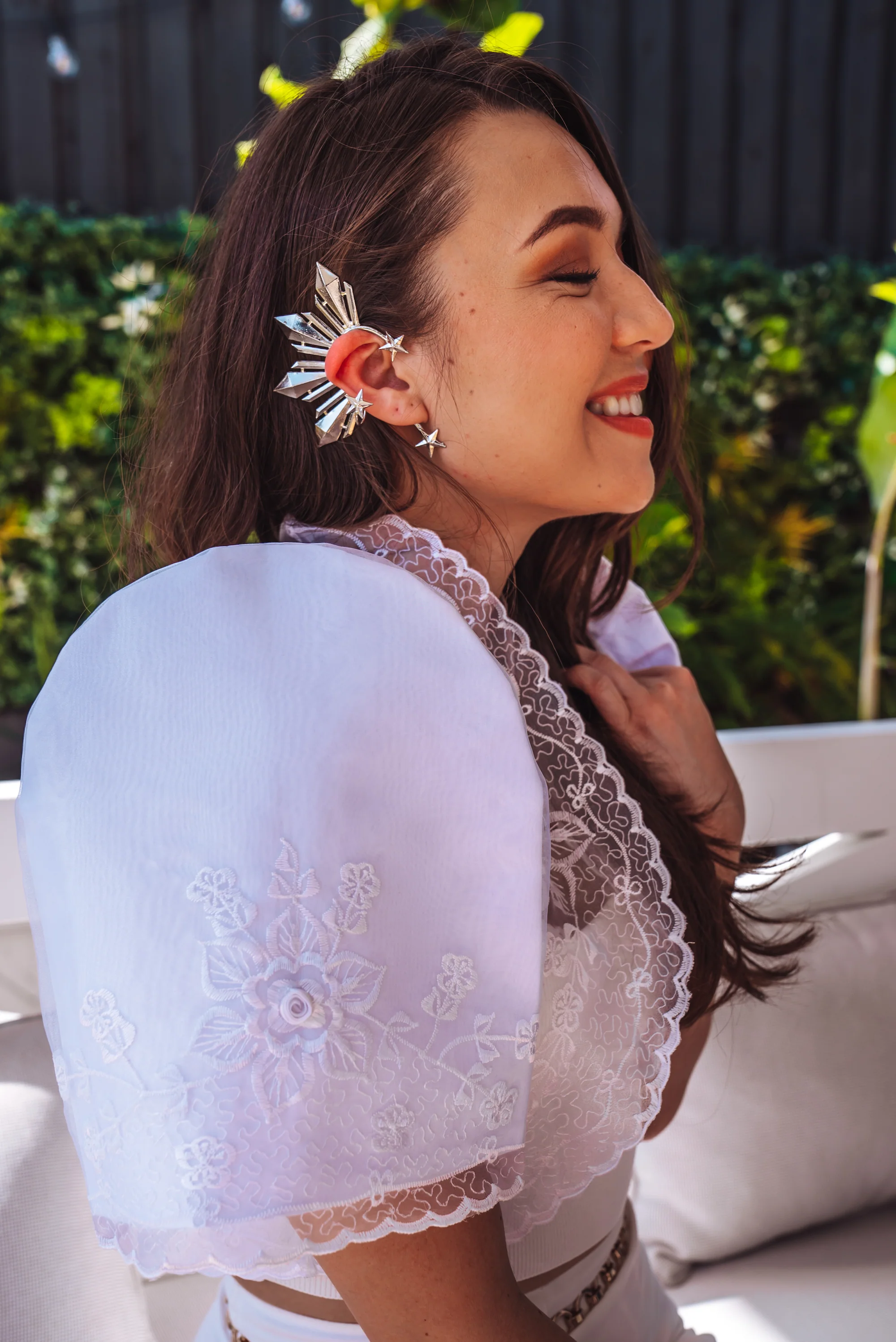 'Catriona' Sun & Stars Ear Cuff (Silver | Original) - Image 7