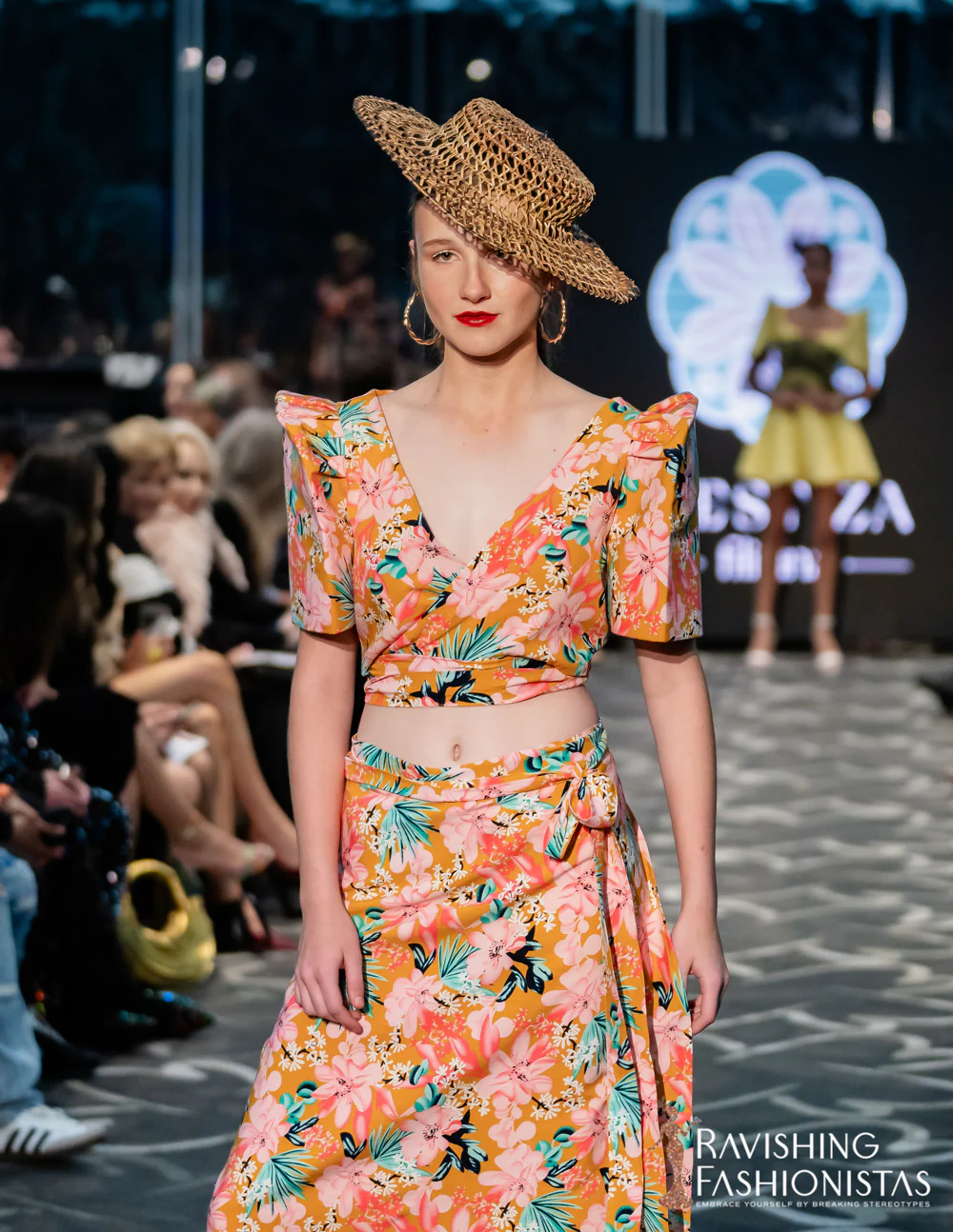 'Cora' Modern Filipiniana Wrap Top (Floral) - Image 26