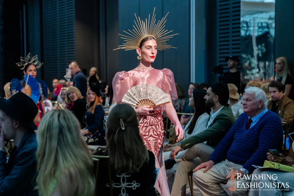 'Dahlia' Ribbon Tie-Up Modern Filipiniana Blouse (Blush Pink) - Image 17