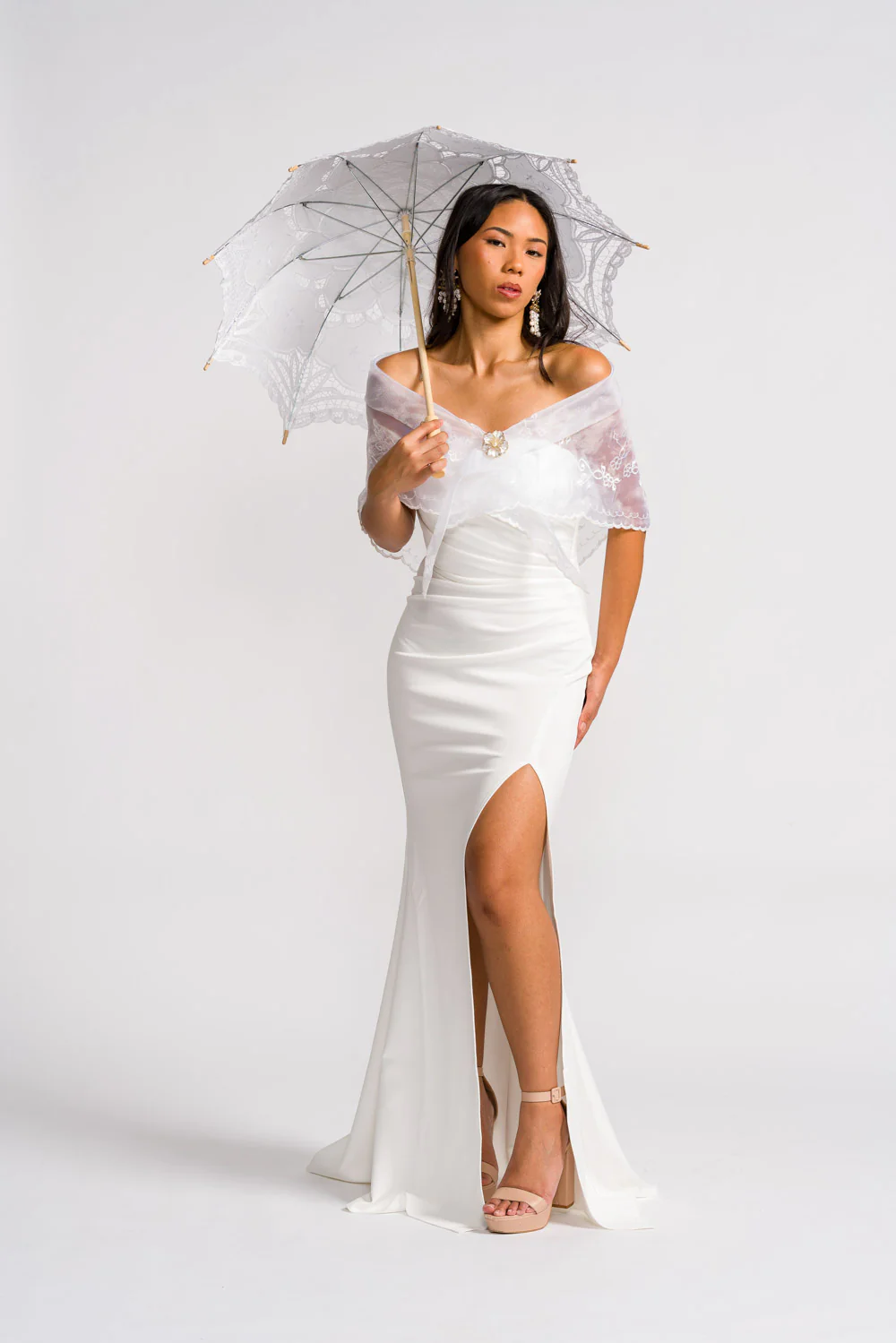 'Payong' Lace Parasol (Snow White) - Image 5