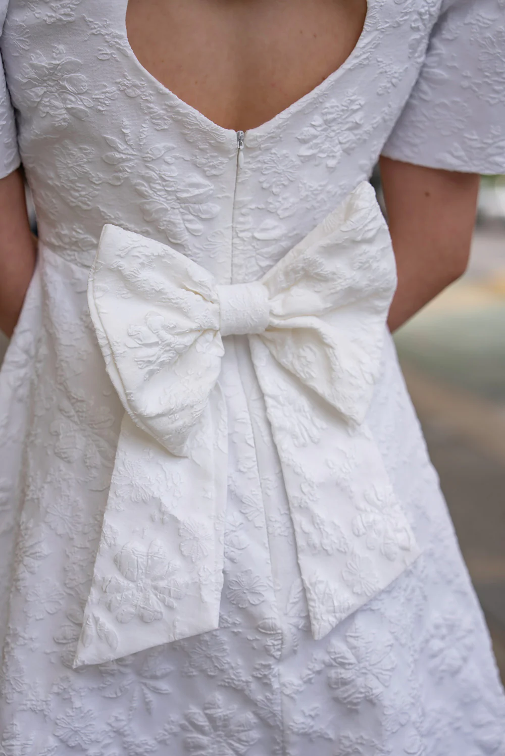 'Love' Midi Filipiniana Dress (Snow White) - Image 22