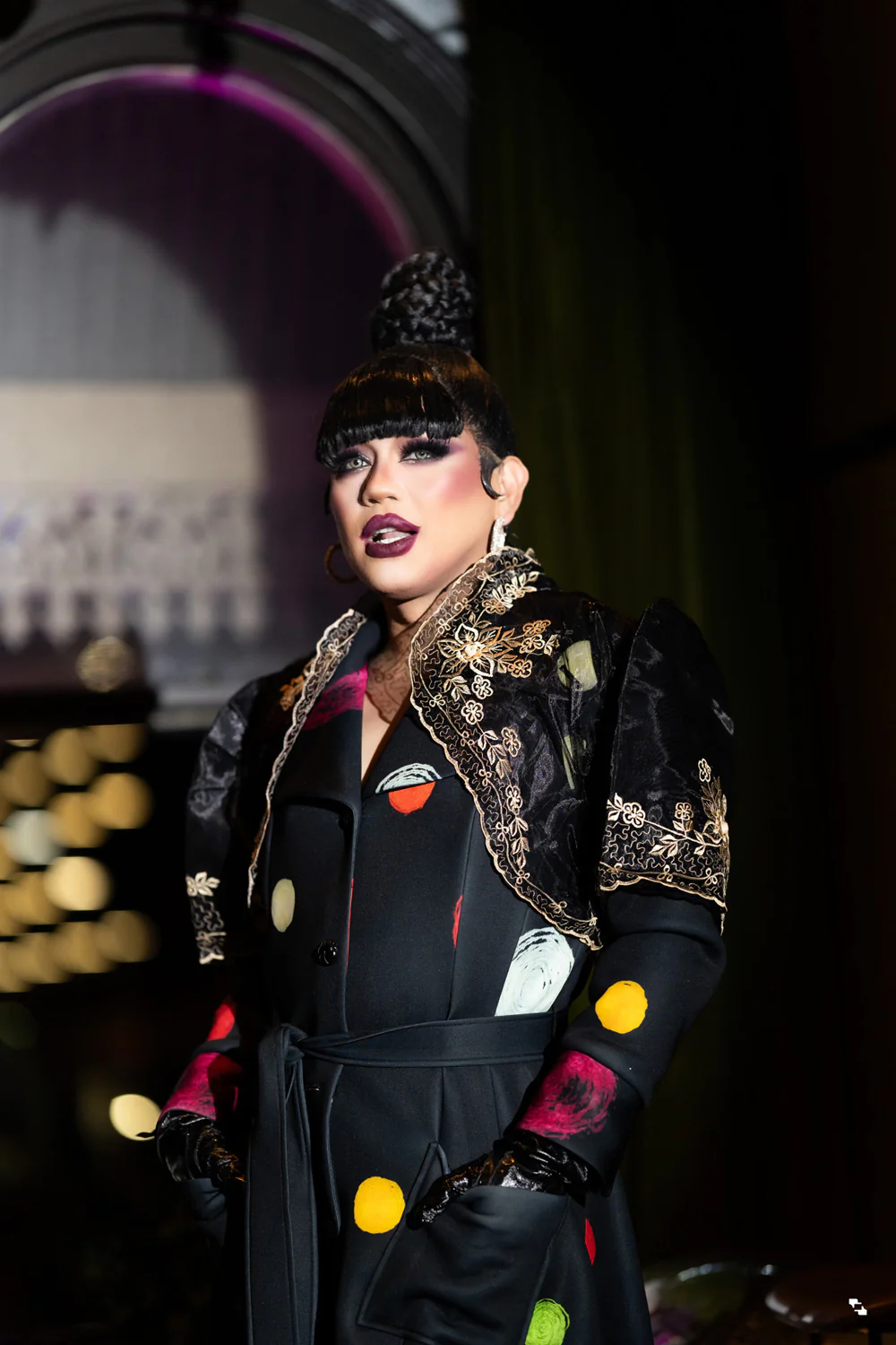 'Luisa' Bolero Filipiniana Sleeves (Black) - Image 17