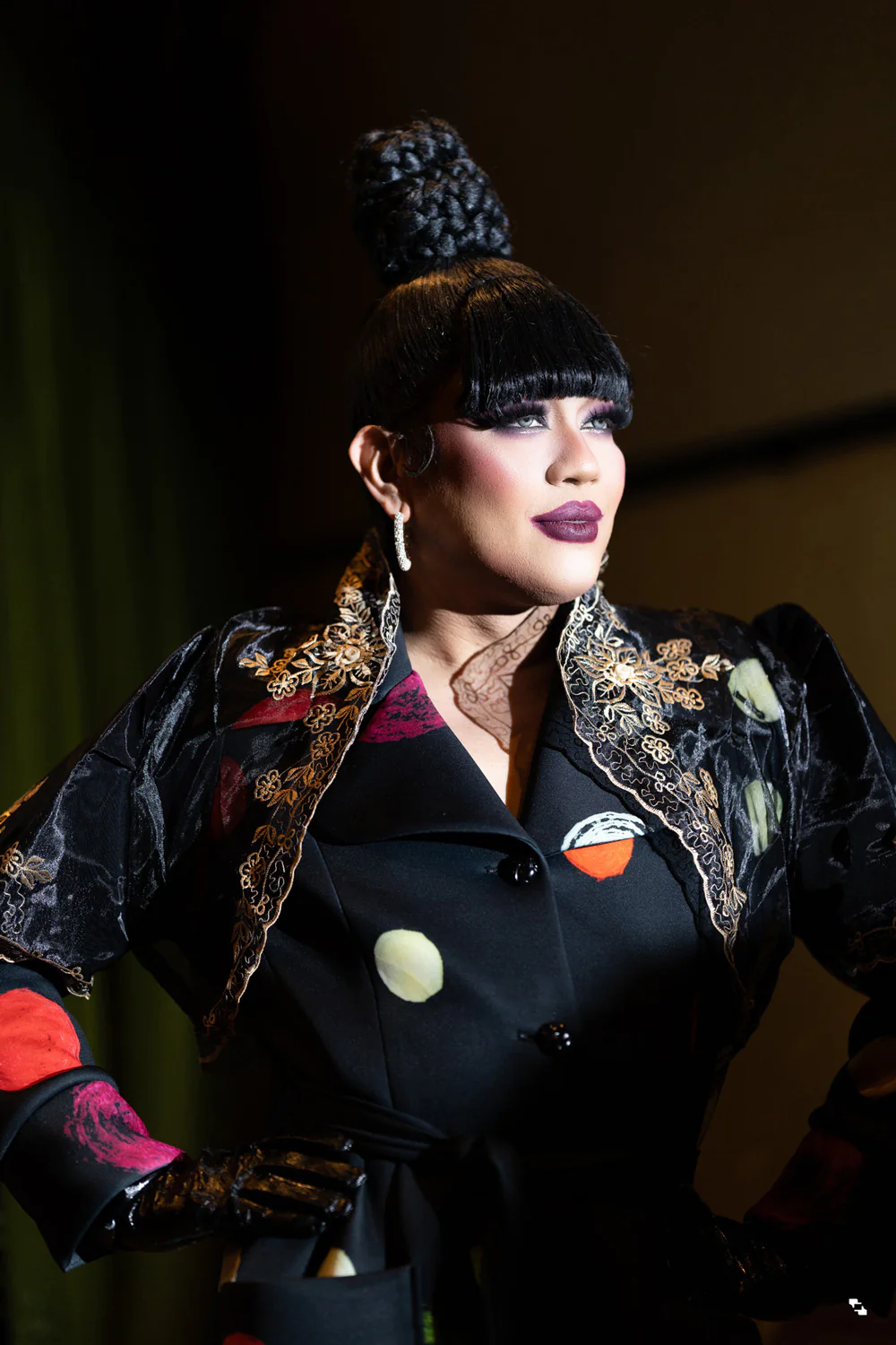 'Luisa' Bolero Filipiniana Sleeves (Black) - Image 19