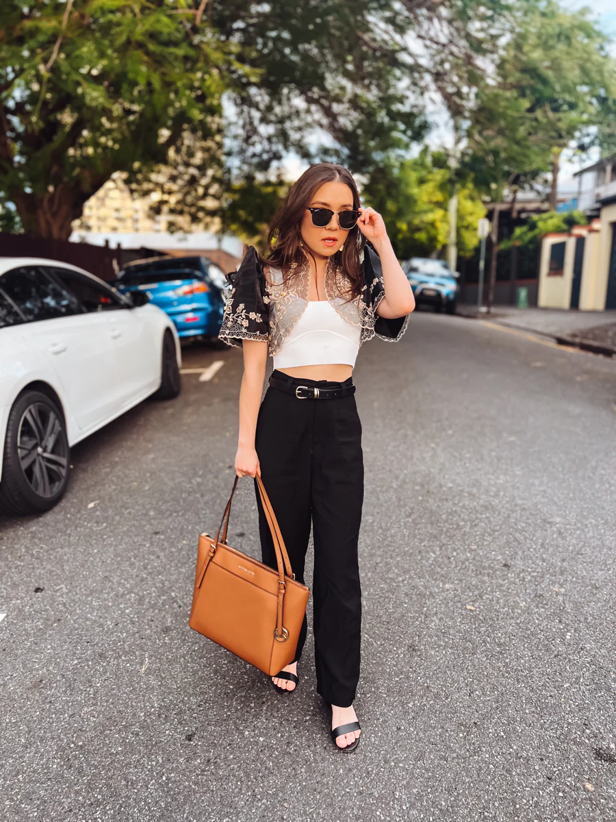 'Luisa' Bolero Filipiniana Sleeves (Black) - Image 25