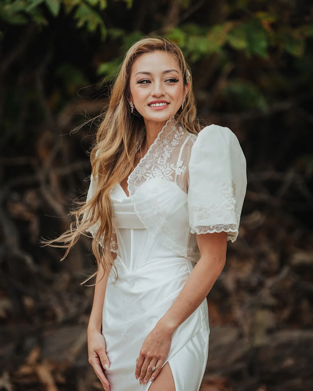 'Luisa' Bolero Filipiniana Sleeves (Ivory White) - Image 19