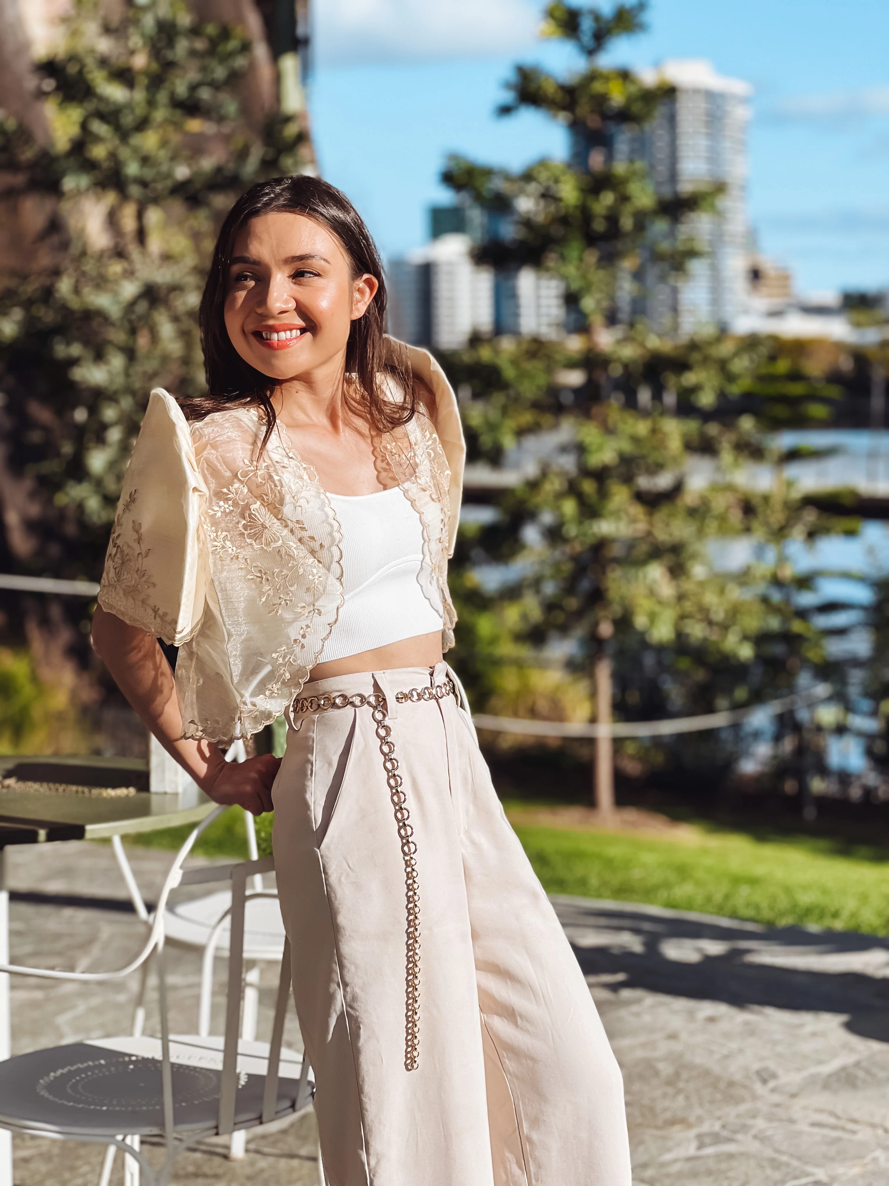 'Maria' Filipiniana Bolero (Cream) - Image 14