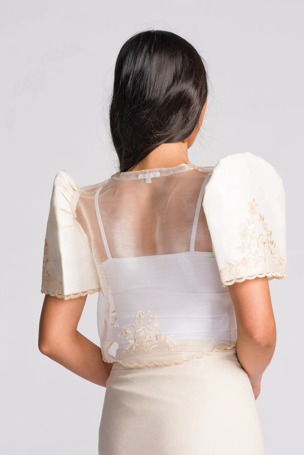'Maria' Filipiniana Bolero (Cream) - Image 6