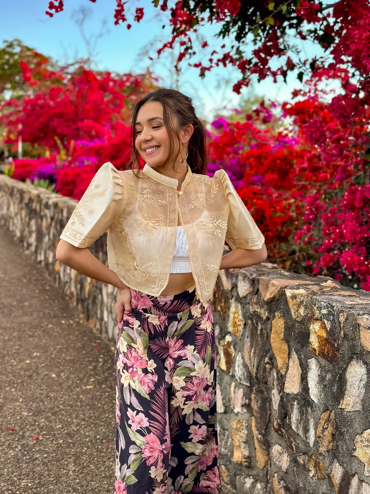 'Mutya' Filipiniana Bolero (Cream) - Image 16