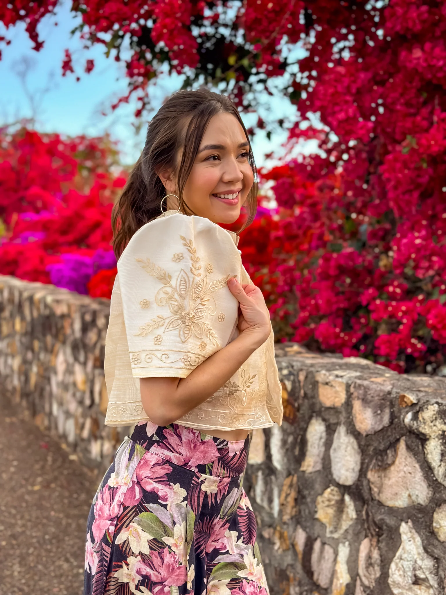 'Mutya' Filipiniana Bolero (Cream) - Image 18
