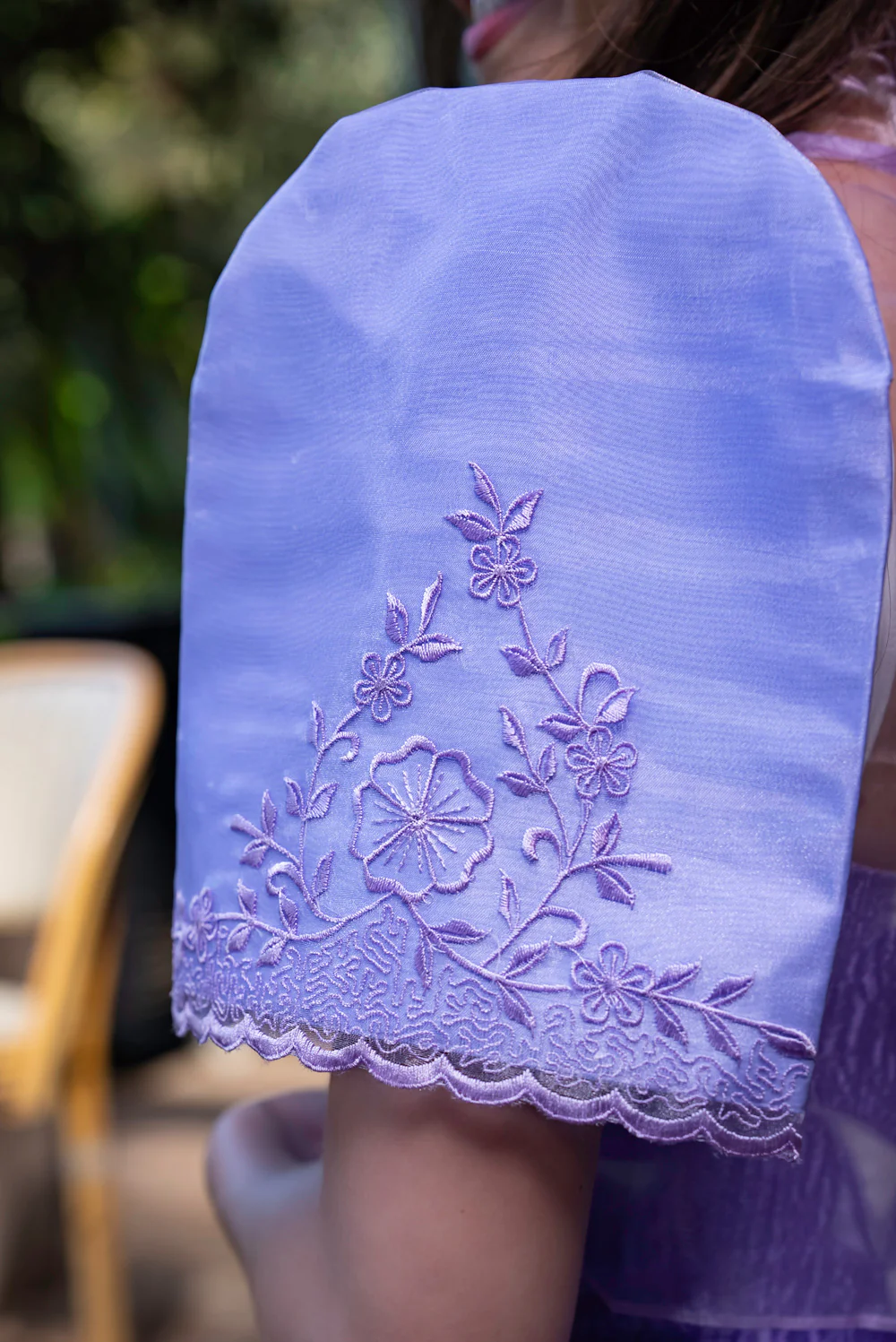 'Nene' Bolero Filipiniana Sleeves (Lilac Purple) - Image 14