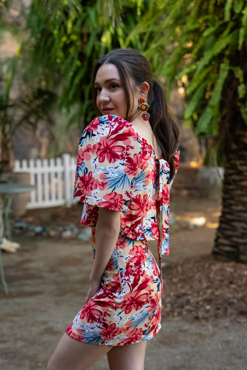 'Nida' Mini Skirt (Floral) - Image 19