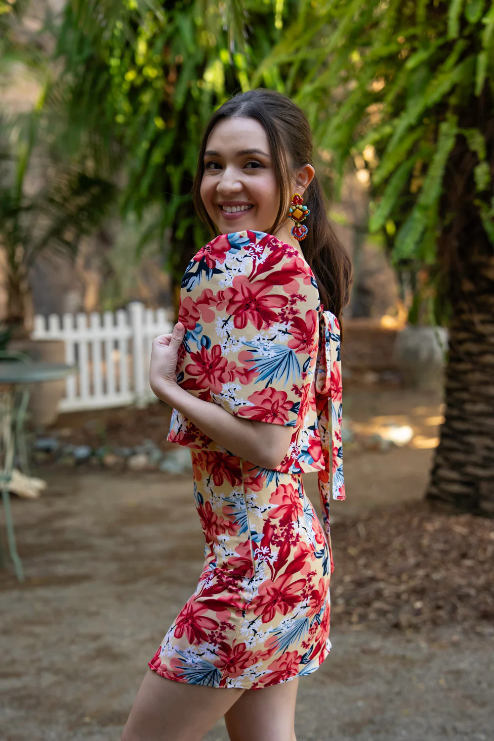 'Nida' Mini Skirt (Floral) - Image 18