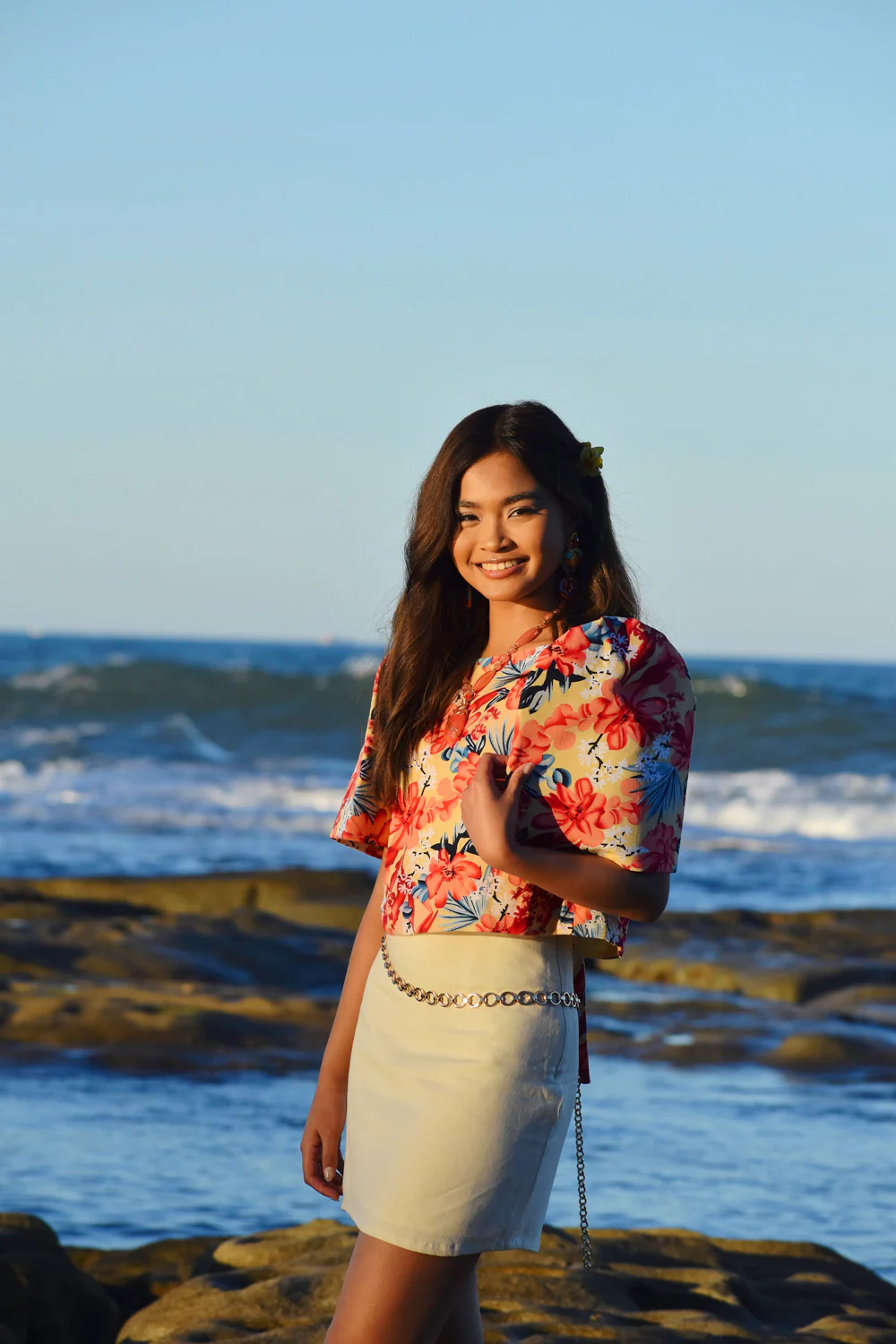 'Nida' Mini Skirt (Oat) - Image 25