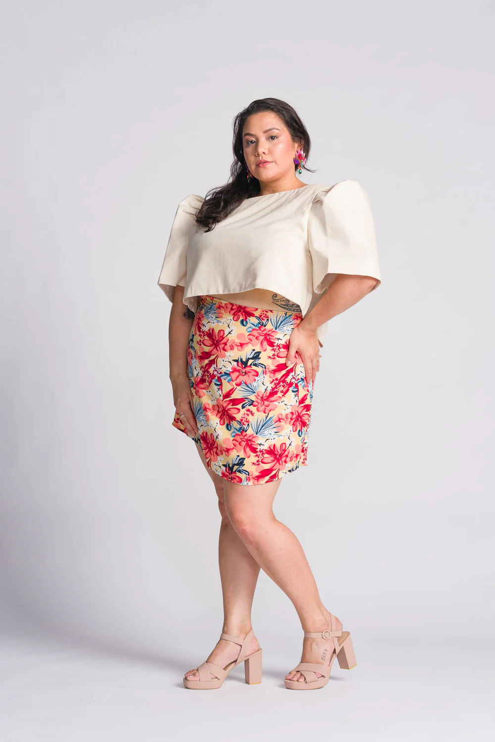 'Nida' Mini Skirt (Floral) - Image 5