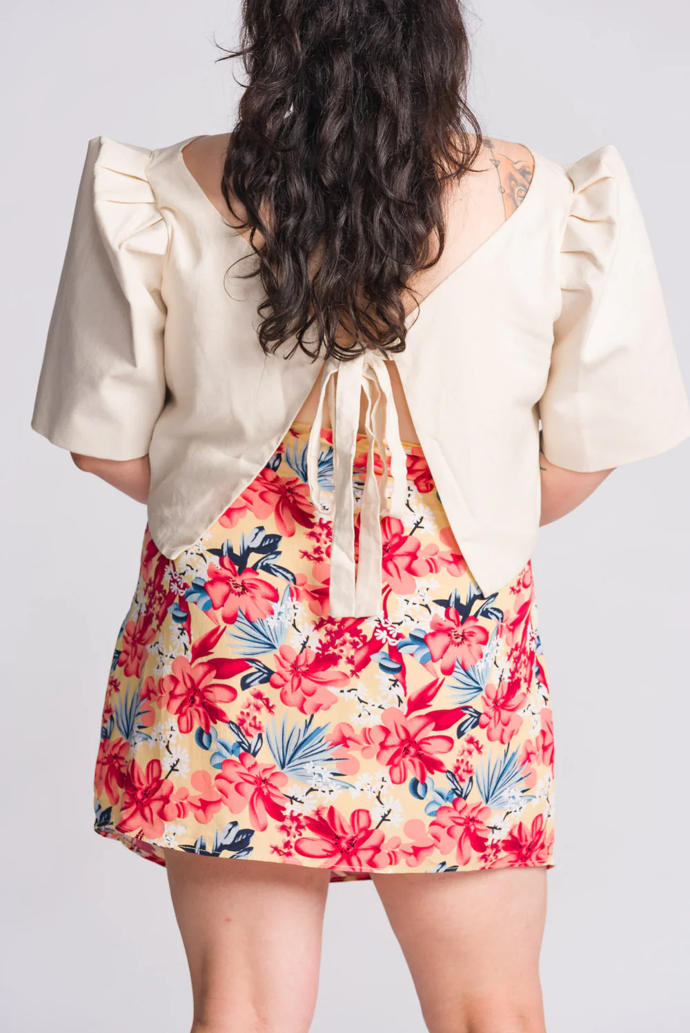 'Nida' Mini Skirt (Floral) - Image 4