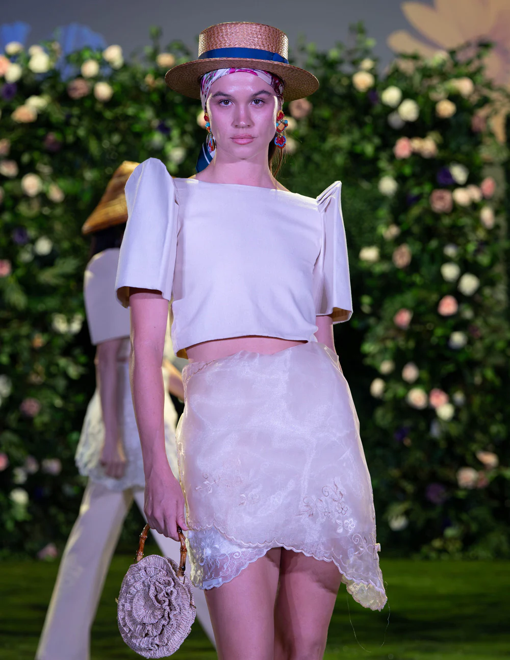 'Nida' Mini Skirt (Oat) - Image 29