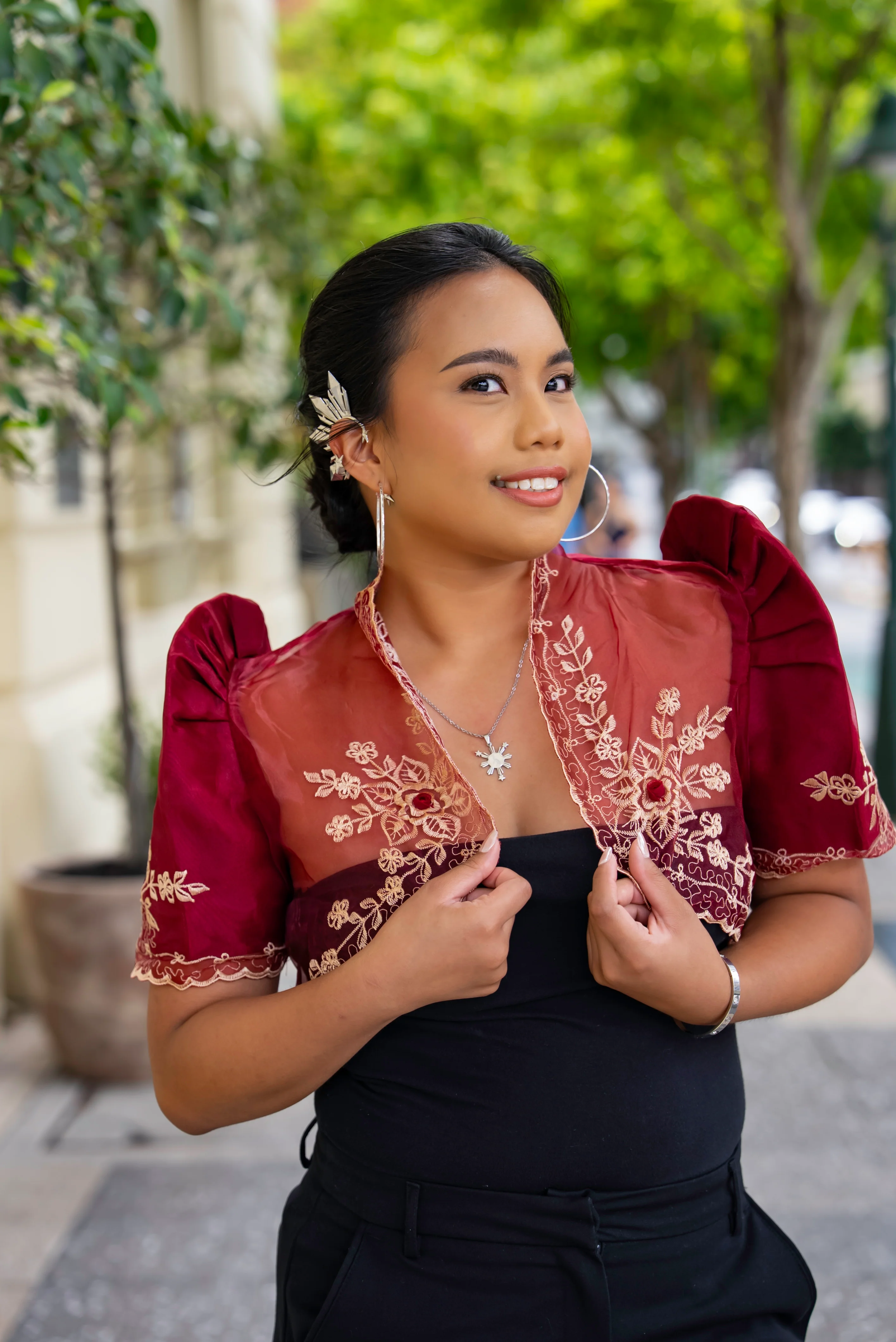 'Catriona' Sun & Stars Ear Cuff (Silver | Original) - Image 3