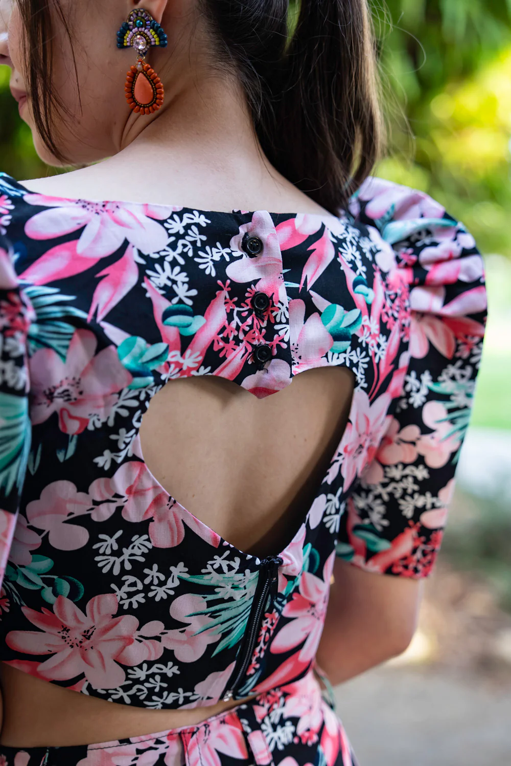 'Sia' Modern Filipiniana Top (Floral) - Image 17