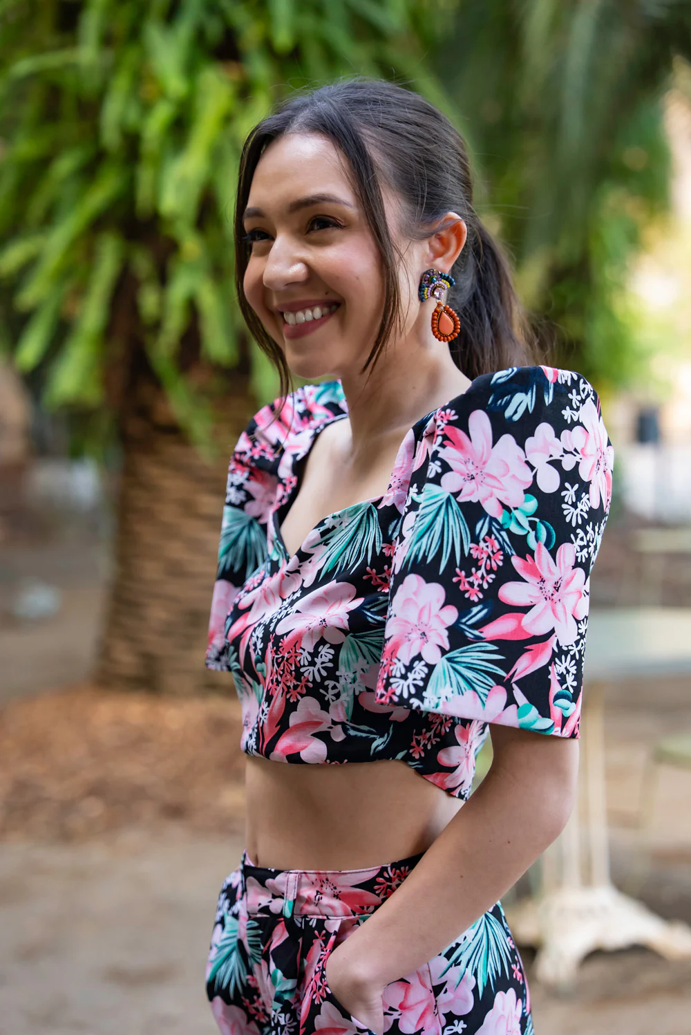 'Sia' Modern Filipiniana Top (Floral) - Image 20