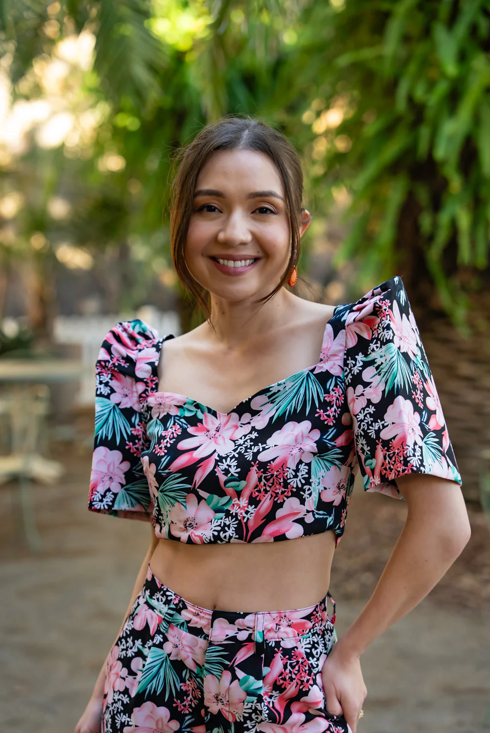 'Sia' Modern Filipiniana Top (Floral) - Image 21