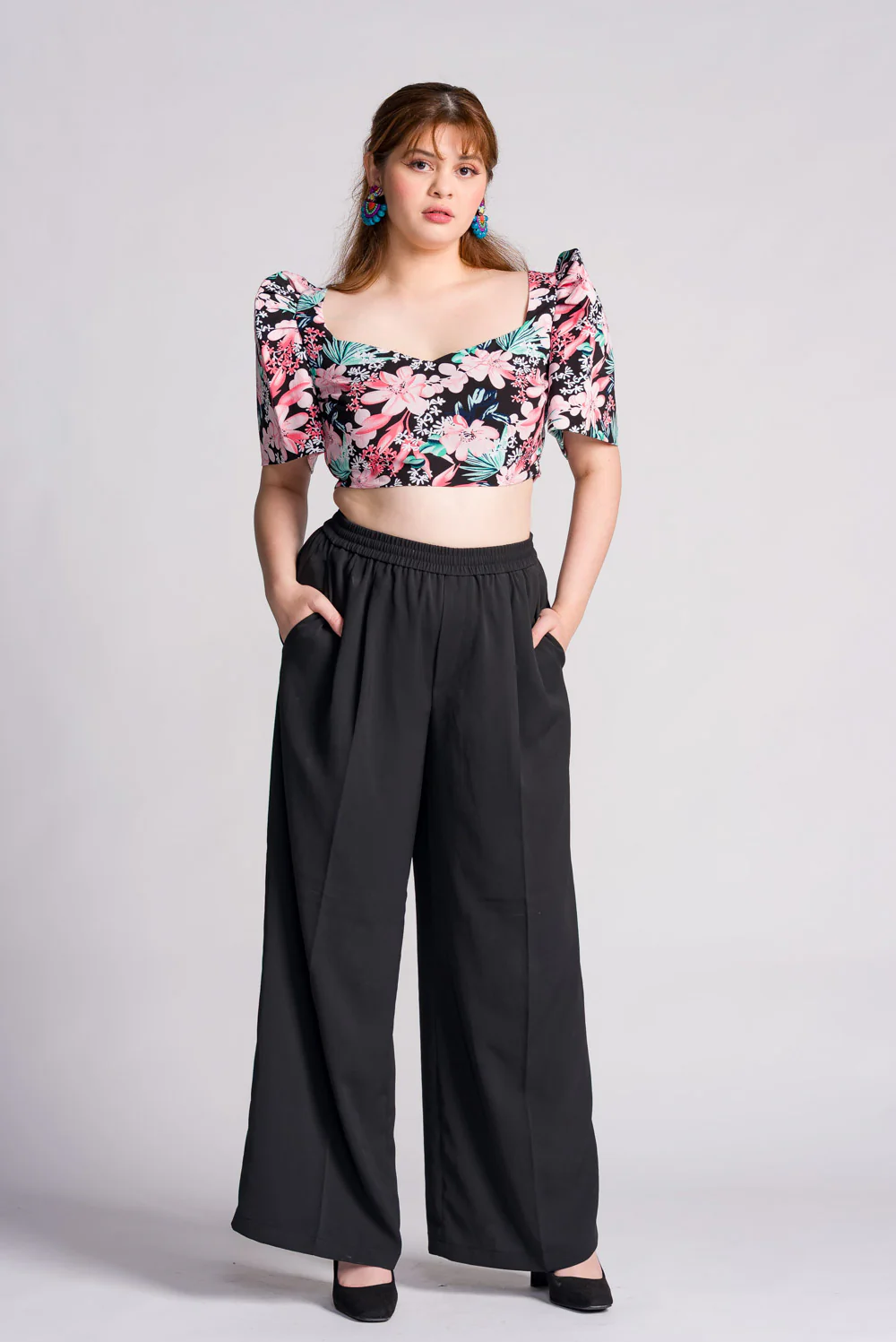 'Sia' Modern Filipiniana Top (Floral) - Image 3