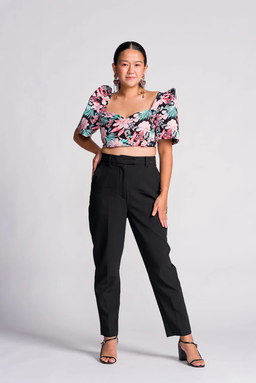 'Sia' Modern Filipiniana Top (Floral) - Image 8