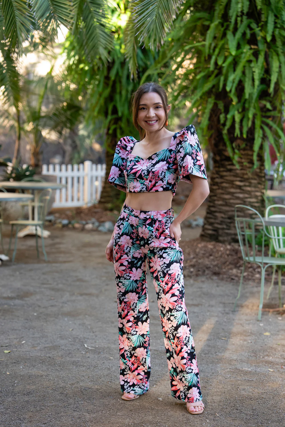 'Sia' Modern Filipiniana Top (Floral) - Image 24