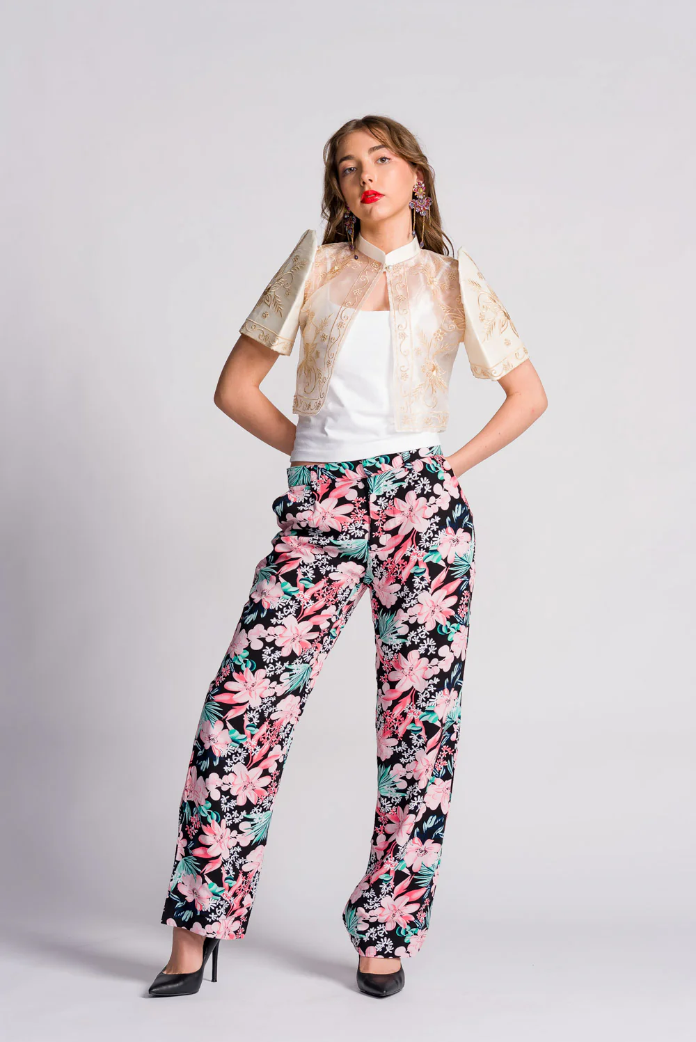 'Mutya' Filipiniana Bolero (Cream) - Image 7