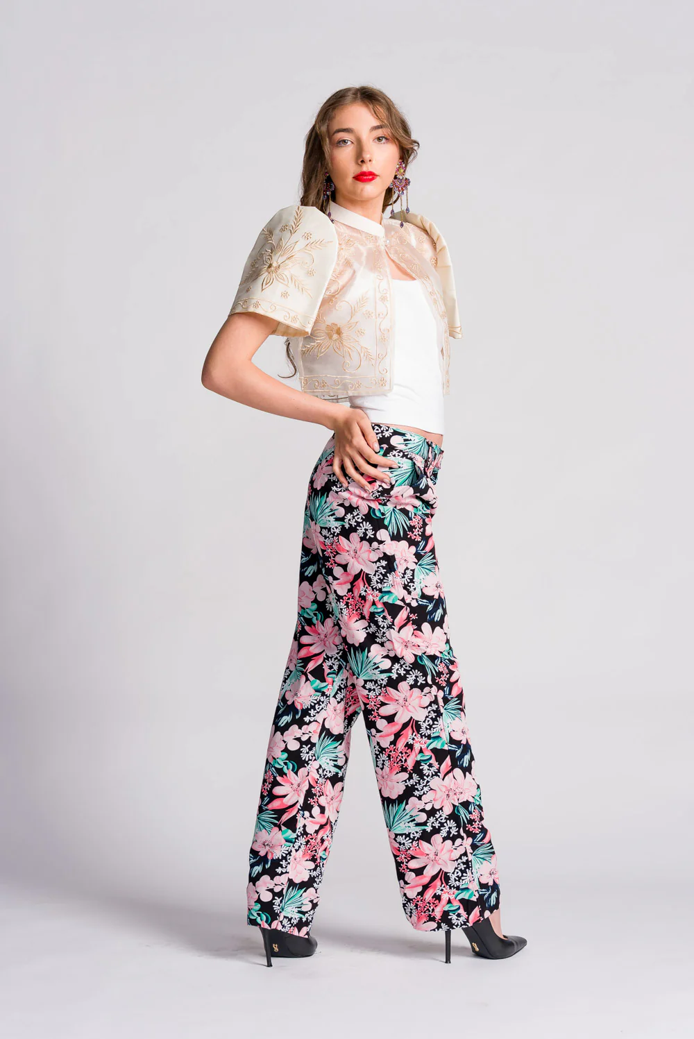 'Mutya' Filipiniana Bolero (Cream) - Image 11