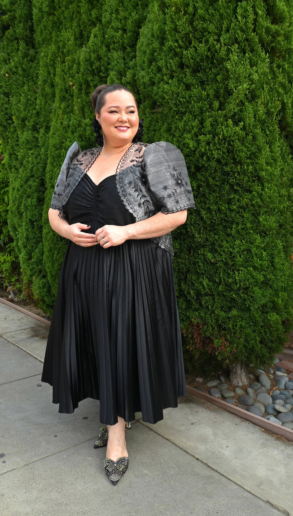 'Tating' Filipiniana Blazer (Grey) - Image 5