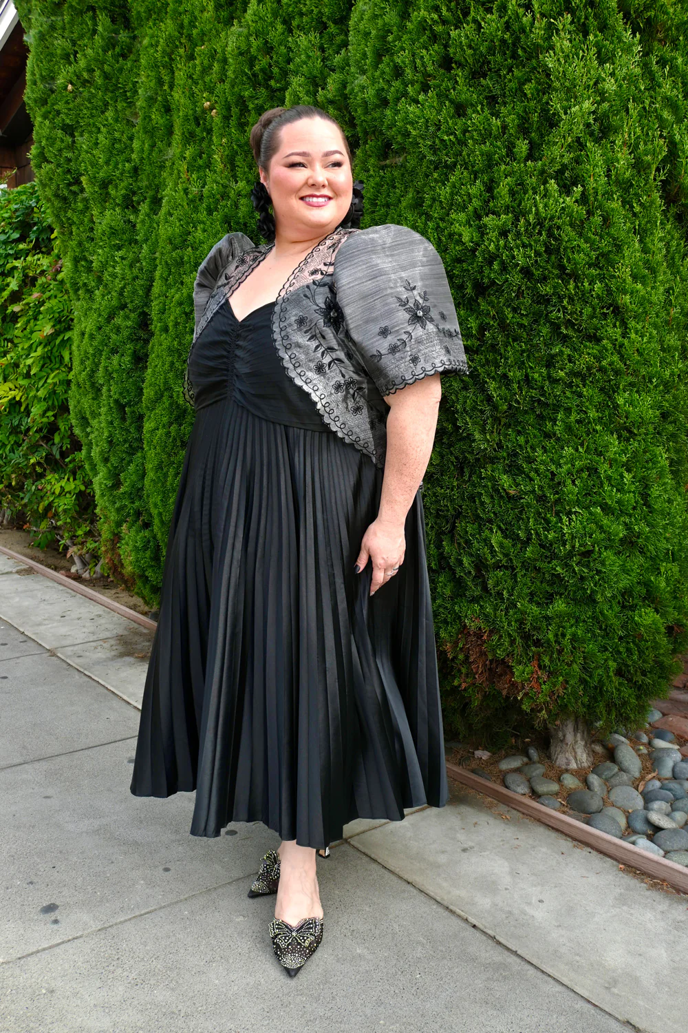 'Tating' Filipiniana Blazer (Grey) - Image 6